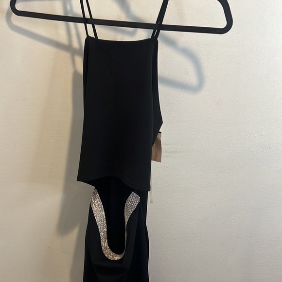 Black Rhinestone Dress - Picture 4 of 5